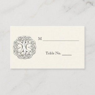 Celtic Tree of Life Wedding Place Cards
