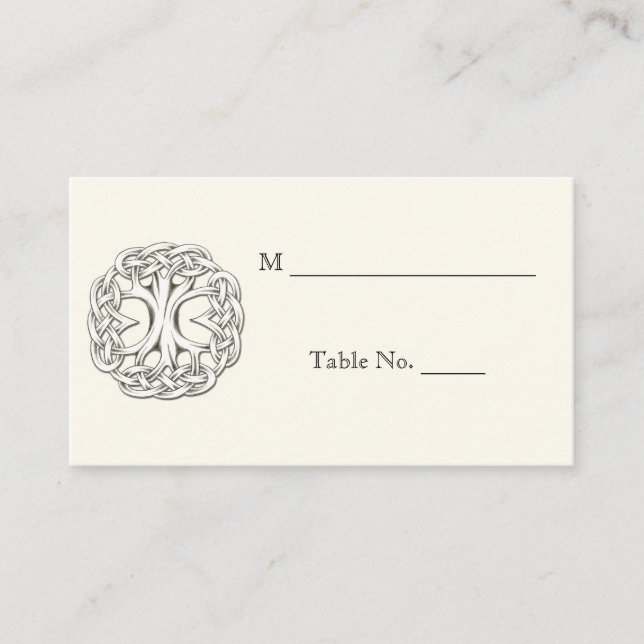 Celtic Tree of Life Wedding Place Cards (Front)