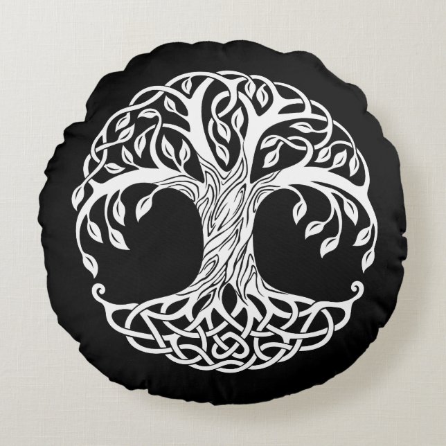 celtic tree pillow (Front)