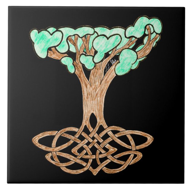 Celtic Tree Tile (Front)