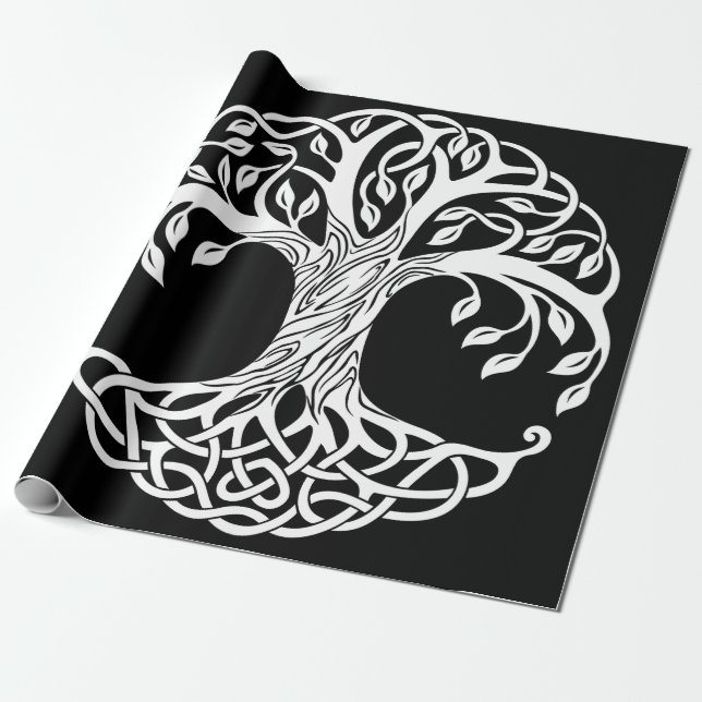 celtic tree wrapping paper (Unrolled)