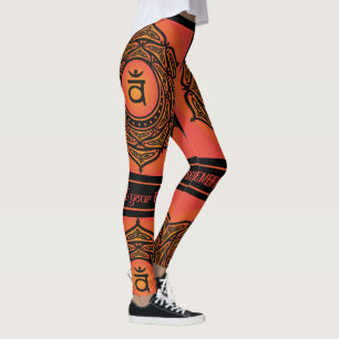 Celtic Tribal Sacral Chakra Leggings