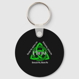 Celtic Trinity Kno St Patricks Prayer Christian Keychain