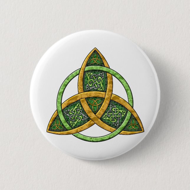 Celtic Trinity Knot 2 Inch Round Button (Front)