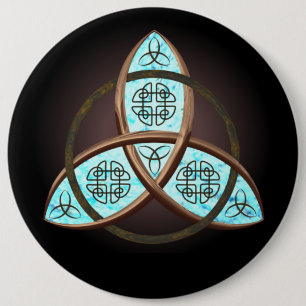 Celtic Trinity Knot 6 Inch Round Button