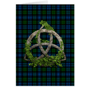Celtic Trinity Knot And Clan Campbell Tartan