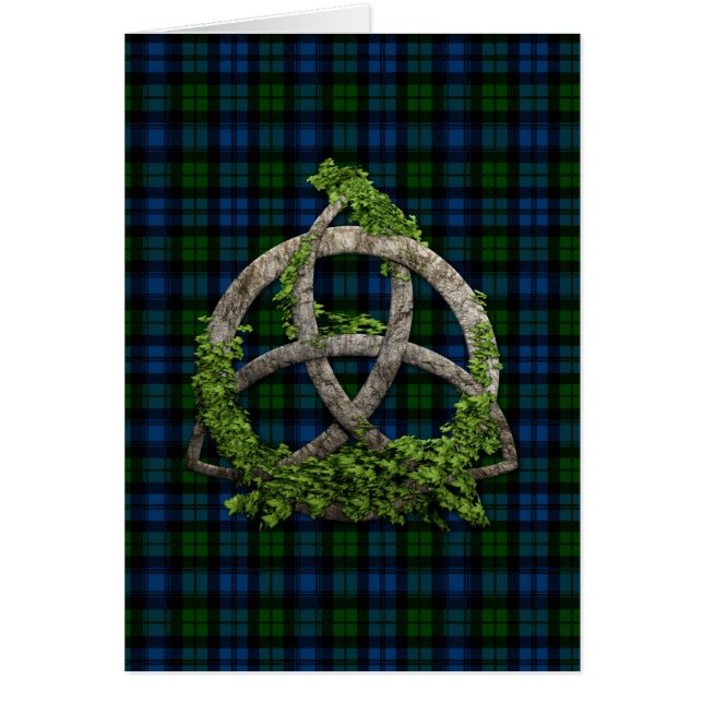 Celtic Trinity Knot And Clan Campbell Tartan (Front)