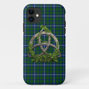 Celtic Trinity Knot And Clan Douglas Tartan iPhone 11 Case