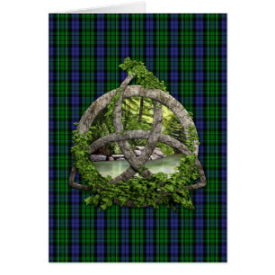 Celtic Trinity Knot And Clan MacCallum Tartan