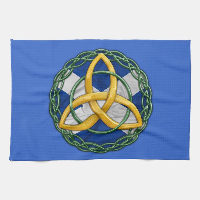 Celtic Trinity Knot Kitchen Towel (Horizontal)