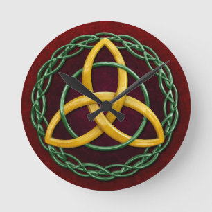 Celtic Trinity Knot Round Clock