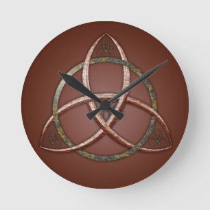 Celtic Trinity Knot Round Clock