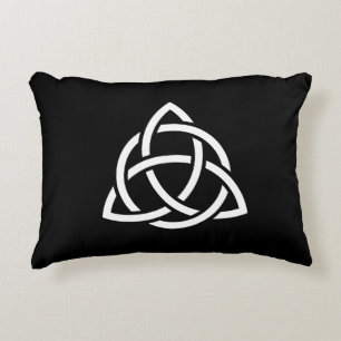 Celtic Trinity Knot Triquetra Symbol Accent Pillow