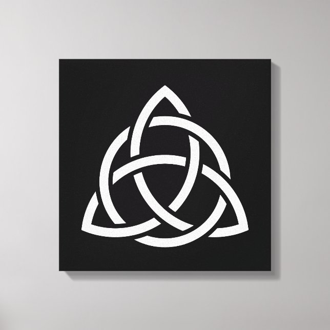 Celtic Trinity Knot Triquetra Symbol Canvas Print (Front)