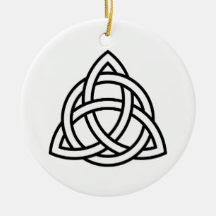 Celtic Trinity Knot Triquetra Symbol Ceramic Ornament