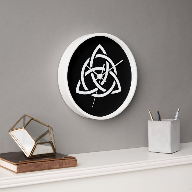 Celtic Trinity Knot Triquetra Symbol Clock (Office)