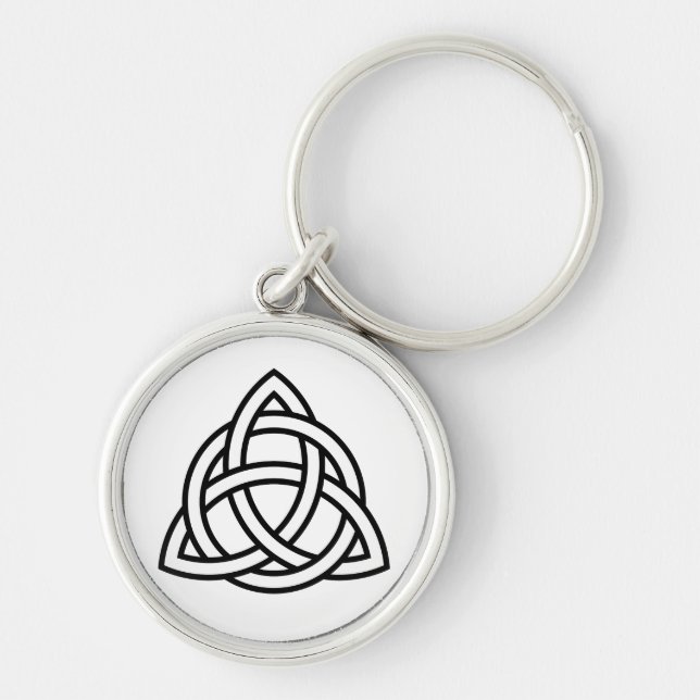 Celtic Trinity Knot Triquetra Symbol Keychain (Front)