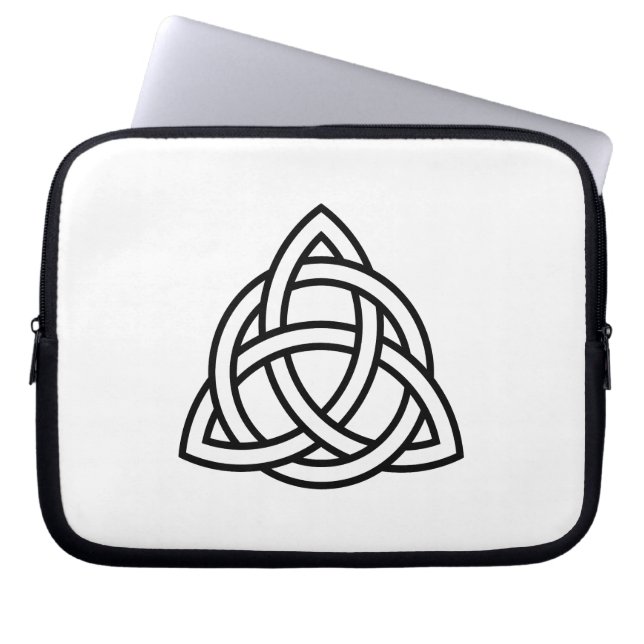 Celtic Trinity Knot Triquetra Symbol Laptop Sleeve (Front)