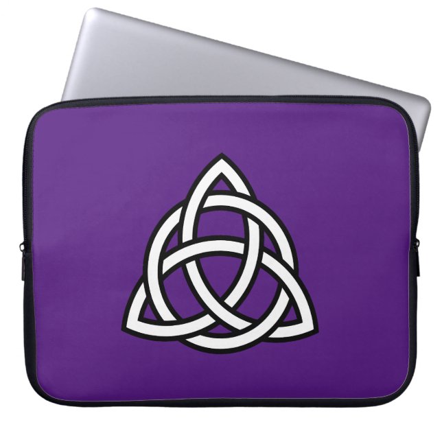 Celtic Trinity Knot Triquetra Symbol Laptop Sleeve (Front)