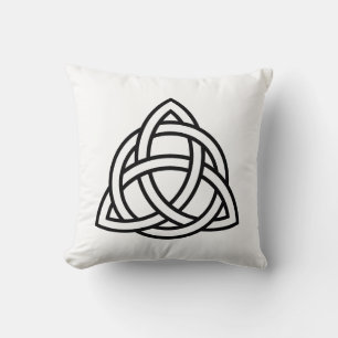 Celtic Trinity Knot Triquetra Symbol  Throw Pillow
