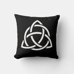 Celtic Trinity Knot Triquetra Symbol Throw Pillow