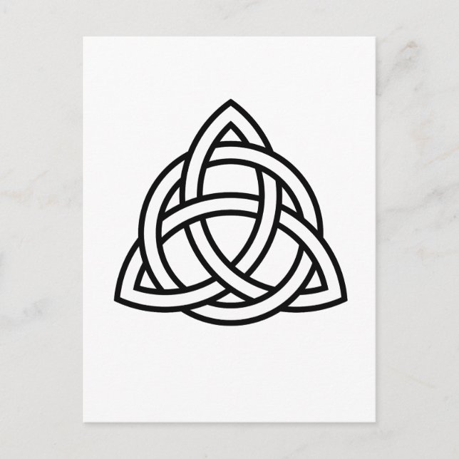 Celtic Trinity Knot Triquetra Wicca Symbol Postcard (Front)