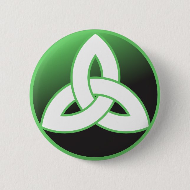 Celtic Trinity Knot Up 2 Inch Round Button (Front)