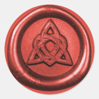 Celtic Trinity Knot with Heart Wax Seal Sticker