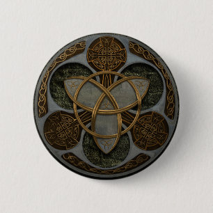 Celtic Trinity Shield 2 Inch Round Button