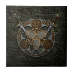 Celtic Trinity Shield Tile