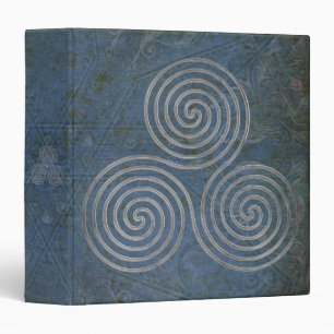 celtic triple spiral - OneLine antique silver Binder