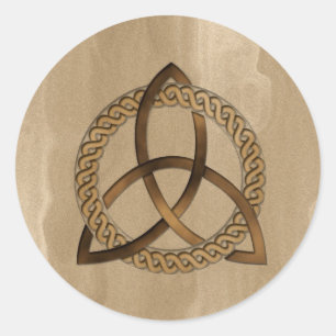 Celtic Triquetra Trinity Knot Classic Round Sticker