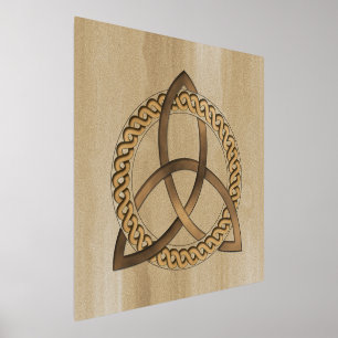 Celtic Triquetra Trinity Knot Foil Print