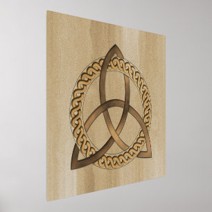 Celtic Triquetra Trinity Knot Foil Print