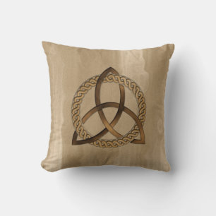 Celtic Triquetra Trinity Knot Square Pillow