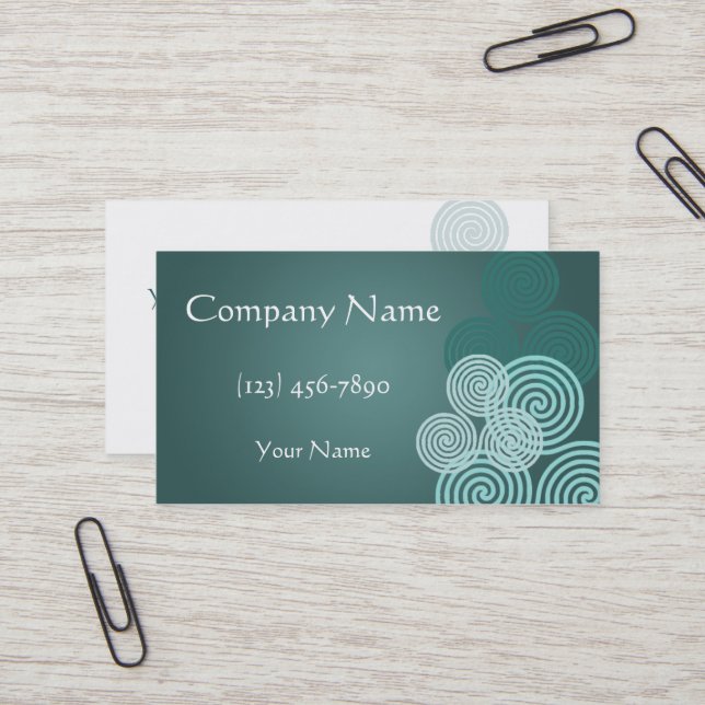Celtic Triskele Business Card (Front/Back In Situ)