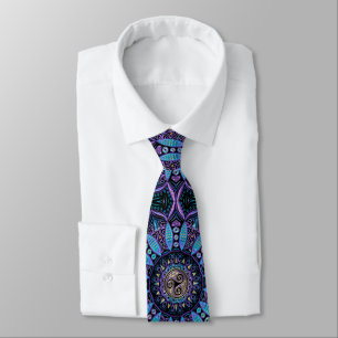 Celtic Triskele Mandala Tie