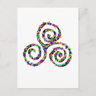 Celtic Triskelion Strength Postcard