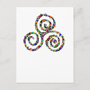 Celtic Triskelion Strength Postcard