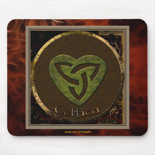 Celtic Triskellion, Tapis de souris irlandais amou (Devant)
