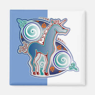 Celtic unicorn magnet