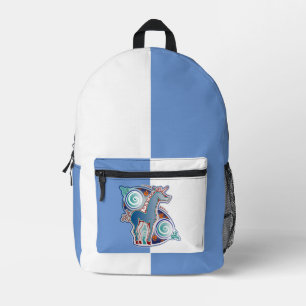 Celtic unicorn printed backpack