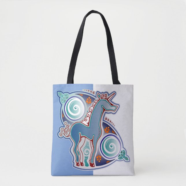 Celtic unicorn tote bag (Front)