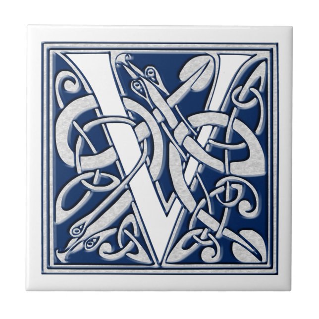 Celtic V Monogram Tile (Front)