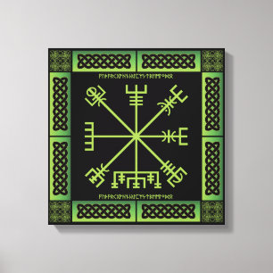 Celtic Vegvisir Canvas Print