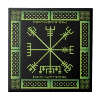 Celtic Vegvisir Ceramic Tile