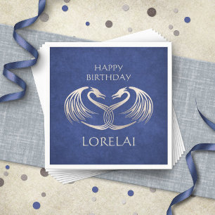 Celtic Viking Dragon Birthday Napkin