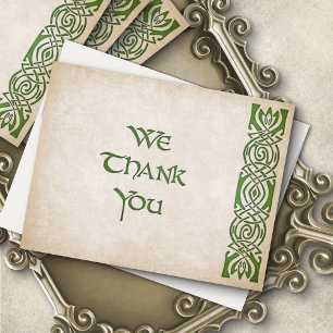 Celtic Viking Fantasy Wedding Thank You Card