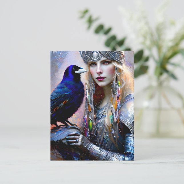 Celtic warrior princess postcard (Standing Front)