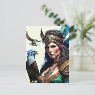 Celtic warrior princess postcard